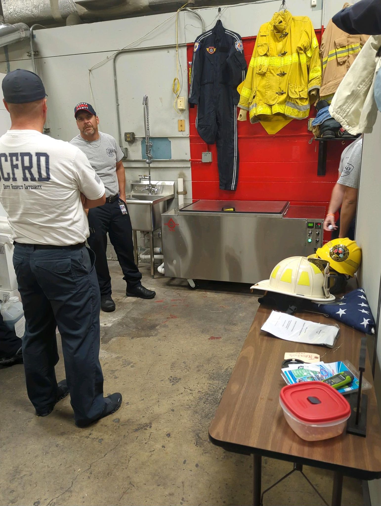 firefighter gear cleaning